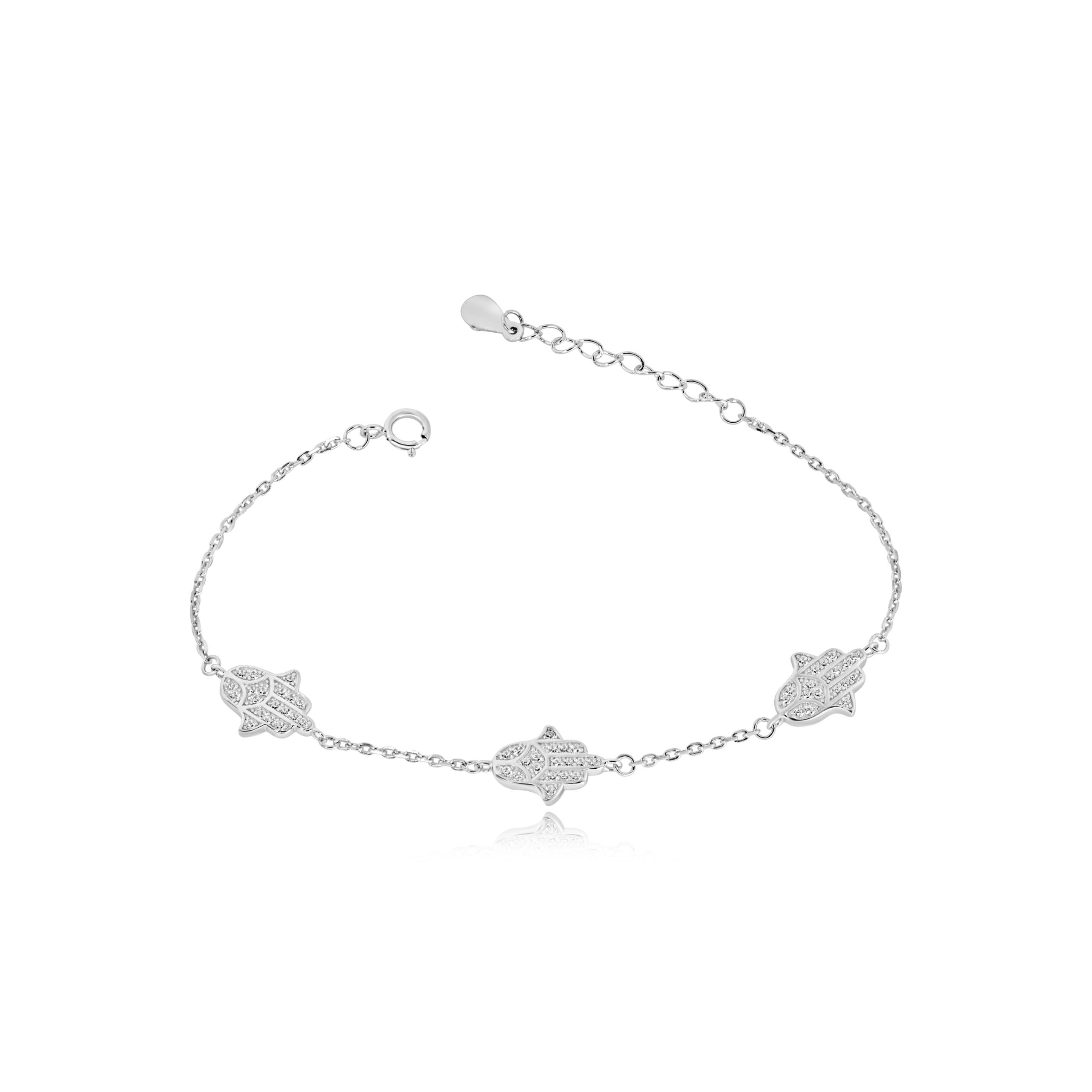 Bracelet Auralis Khmissa 925 argent – Élégance moderne